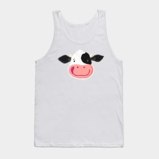 Cute Smiling Dairy Cow Tank Top